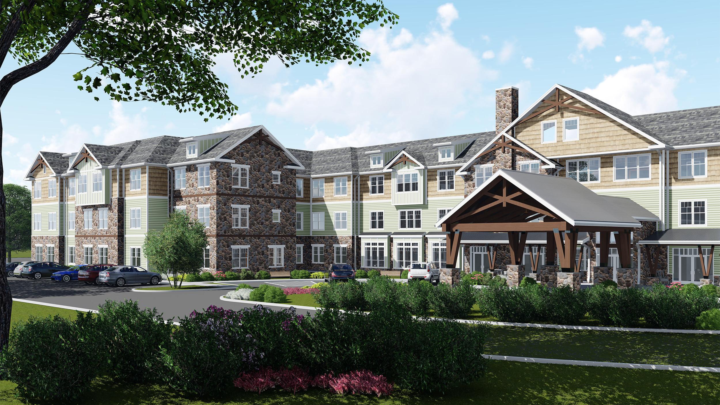  Rendering of Capitol Seniors Housing in Greenburgh, NY Currently Being Build by 365体育平台 